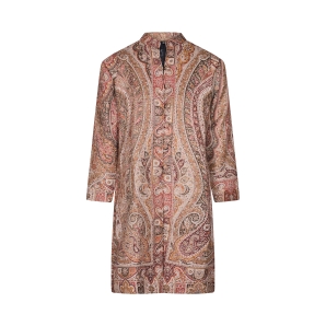 Brown and Cream Paisley Print