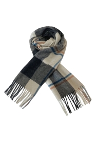 Mens Check Tassel Scarf
