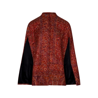 Red Paisley Kani Cape