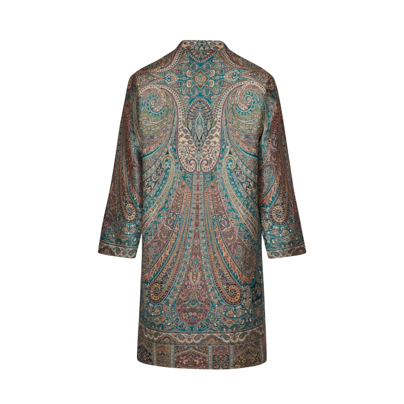 Green Swirl and Paisley Print