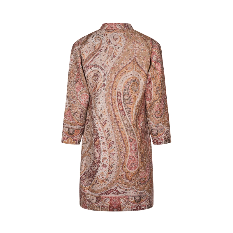 Brown and Cream Paisley Print