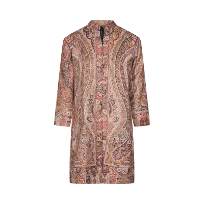 Brown and Cream Paisley Print