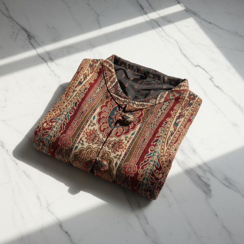 Brown and Green Print