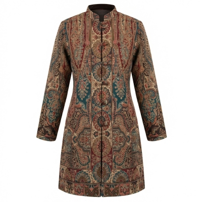 Brown and Green Print