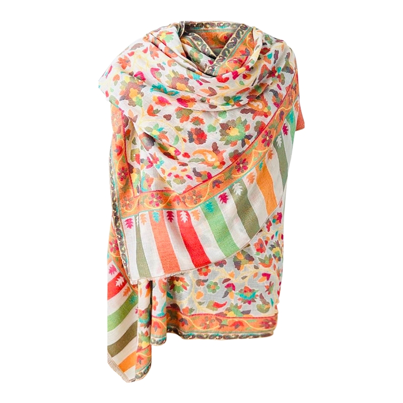 Pastel Beige with Floral Print