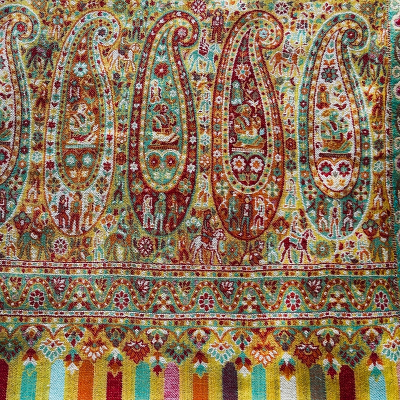 Mustard and Yellow Paisley Print