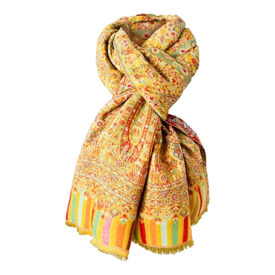 Mustard and Yellow Paisley Print