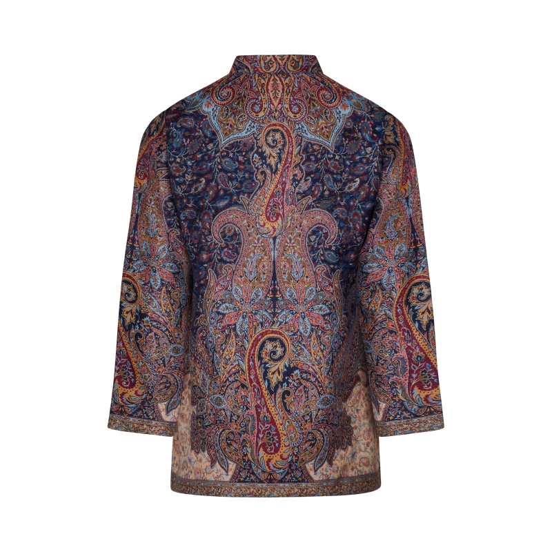 Blue Paisley Print