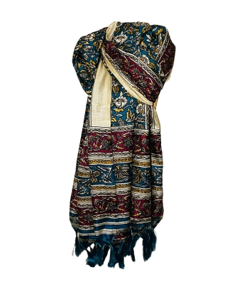 Jade Green and Cream Print