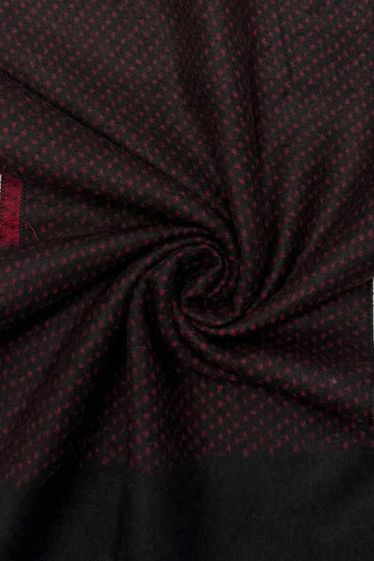 Wine Polka Dot Reversable Mens Scarf