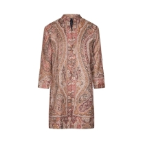 Brown and Cream Paisley Print