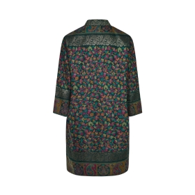 Dark Green Paisley Print