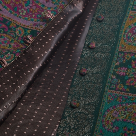 Dark Green Paisley Print