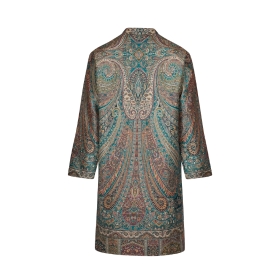 Green Swirl and Paisley Print