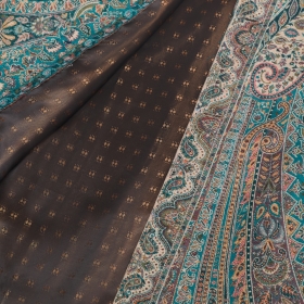 Green Swirl and Paisley Print