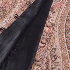 Brown and Cream Paisley Print