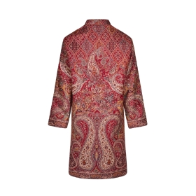 Red and Cream Floral Paisley Print