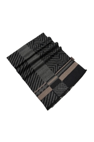 Black and Grey Chevron Print Mens Scarf