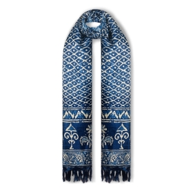 Blue Aztec Print