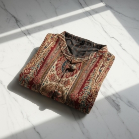 Brown and Green Print