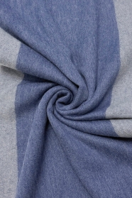 Denim Plain Wool Tassel Scarf