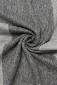 Grey Plain Wool Tassel Scarf