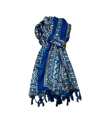 Royal Blue Aztec Print