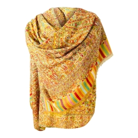 Mustard and Yellow Paisley Print