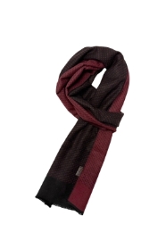 Wine Polka Dot Reversable Mens Scarf
